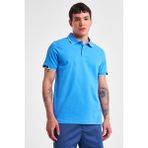 Erkek Kısa Kollu Polo Yaka T-Shirt 25Y-1132 - Mavi