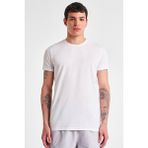 Erkek Kısa Kollu T-Shirt 25S-1225-25Y - M - Beyaz