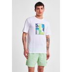 Erkek Kısa Kollu T-Shirt 25Y-1167 - Beyaz