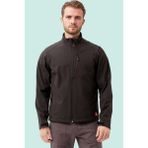 Erkek Kışlık Su Geçirmez Softshell Mont Salina Itici Rüzgar Outdoor - Siyah - 3XL