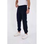 Erkek Kışlık Üç İplik Lastikli Eşofman Pantolon - Lacivert 8382517