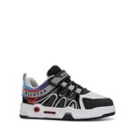 Erkek Kız Çocuk Sneaker Rugan Lastik Bağcık Cırtlı Oval Burun Spor Ayakkabı 020 (Siyah - Beyaz)