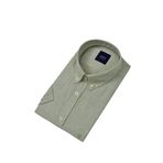 Erkek Klasik Armürlü Kısa Kol Gömlek 9362 BGL-ST04576 HAKİ XL