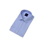 Erkek Klasik Piti Kare Kısa Kol Gömlek 9399 BGL-ST04577 BUZ.MAVİ S