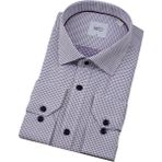Erkek Klasik Puantiyeli Uzun Kol Gömlek 3596 BGL-ST04402 BORDO XL