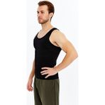 Erkek Korse Atlet Toparlayıcı Sıkılaştırıcı Göbek Toparlayıcı Inceltici Jinekomasti Atlet Korse - Siyah - XL