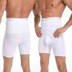 Erkek Korse Göbek Bel Şekillendirici Inceltici Sıkilaştırıcı Düzleştirici Korseli Külot Boxer Korse - XL - Beyaz