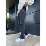 Erkek Koyu Füme Baggy Pantolon