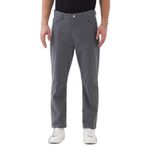 Erkek Koyu Gri Desenli Gabardin Pamuklu Regular Fit Rahat Kesim Pantolon ART-009, Koyu Gri, 42