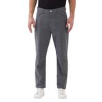 Erkek Koyu Gri Desenli Gabardin Pamuklu Regular Fit Rahat Kesim Pantolon ART-009, Koyu Gri, 50
