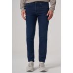 Erkek Koyu Mavi Denim 5 Cep Slim Fit Jean Kot Pantolon
