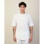 Erkek Krinkıl Oversize T-Shirt - Beyaz