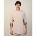 Erkek Krinkıl Oversize T-Shirt - Gri