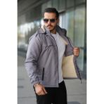 Erkek Kürklü Kışlık Mont Su ve Rüzgar Geçirmez - Antrasit - 2XL