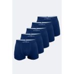 Erkek Lacivert 5 Li Pamuk Elastan Boxer 5m075