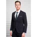 Erkek Lacivert Basic Slim Fit Sivri Yaka Takım Elbise - 46 - 6 Drop