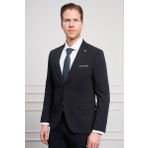 Erkek Lacivert Basic Slim Fit Sivri Yaka Takım Elbise