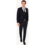 Erkek Lacivert Çıkma Şal Yaka Slim Fit Damatlık - 46 / 6 - 6 Drop