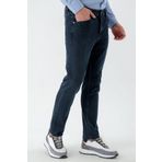 Erkek Lacivert Denim 5 Cep Dynamic Fit Jean Kot Pantolon