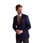 Erkek Lacivert Klasik Yünlü Blazer Ceket