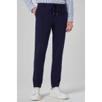 Erkek Lacivert Örme Trend İpli Slim Fit Jogger Pantolon