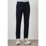 Erkek Lacivert Pamuk 5 Cep Slim Fit Jean Kot Pantolon - 38