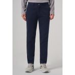 Erkek Lacivert Pamuk Trend Slim Fit Chino Pantolon