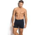Erkek Lacivert Pamuklu Likralı Boxer 156 - 2XL