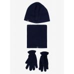 Erkek Lacivert Polar Bere Boyunluk Eldiven Set
