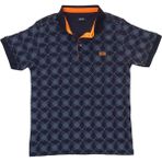 Erkek Lacivert Polo Yakalı Yakası Düğmeli Kısa Kollu Pamuklu Tişört Etp-Bsçç - 6XL