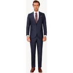 Erkek Lacivert Regular Fit Kareli Takım Elbise - 62 / 6 - 6 Drop