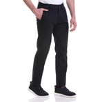 Erkek Lacivert Regular Fit Keten Pantolon-7230 LACİVERT 52