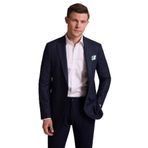 Erkek Lacivert Regular Fit Mono Yaka%100 Yün Ceket