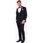 Erkek Lacivert Şal Yaka Yelekli Slim Fit Damatlık - 48 / 6 - 6 Drop