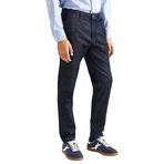 Erkek Lacivert Slim Fit Denim Chino Pantolon