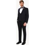 Erkek Lacivert Slim Fit Yelekli Çıkma Şal Yaka Damatlık - 48 / 6 - 6 Drop