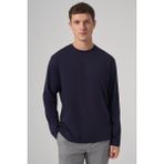 Erkek Lacivert Trend Bisiklet Yaka Rayon Sweatshirt