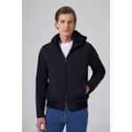 Erkek Lacivert Trend Polyester Kapüşonlu Bomber Mont