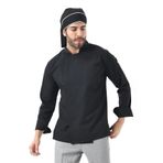 Erkek Likralı Aşçı Ceket - 6403 Siyah Soft