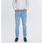Erkek Likralı Erkek Boru Paça Kot Pantolon Erkek Kot Pantolon - Buz Mavi - 4 Yaş