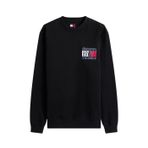 Erkek Logo Baskılı Bisiklet Yaka Sweatshirt - Siyah