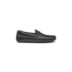 Erkek Logo İşlemeli Metal Halkalı Dikiş Detaylı Deri Siyah Sneaker 50548100-001