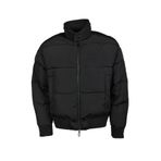 Erkek Logolu Fermuar Kapamalı Cepli Kışlık Siyah Mont 6R1B75 1NFEZ-0999