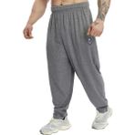 Erkek Loose Fit Pamuklu Mevsimlik Eşofman Altı Big Sam PNT1412 - 3XL - Antrasit