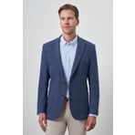 Erkek Marine Dokuma Dynamic Fit Mono Yaka Ceket