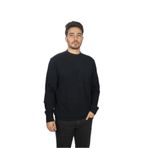 Erkek Marka Logo Detaylı Regular Fit Uzun Kollu Mavi Sweatshirt 14311874-050