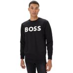 Erkek Marka Logo Detaylı Regular Fit Uzun Kollu Siyah Sweatshirt 50496642-001