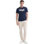 Erkek Marka Yazılı T-Shirt - Lacivert