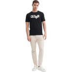 Erkek Marka Yazılı T-Shirt - Siyah - XL