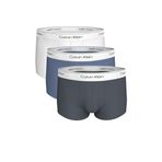 Erkek Mavi 3'lü Low Rise Trunk Boxer